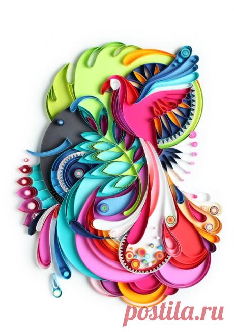 (26) Paper explodes with life in this artist's hands