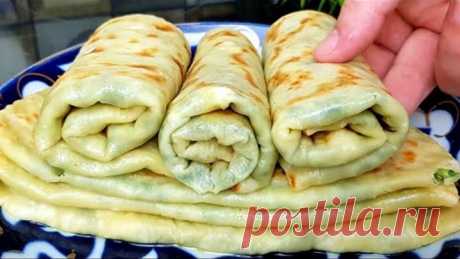 Эти Вкусные Лепёшки с зеленью Покоряет сразу! СЪЕДАЮТСЯ в один миг