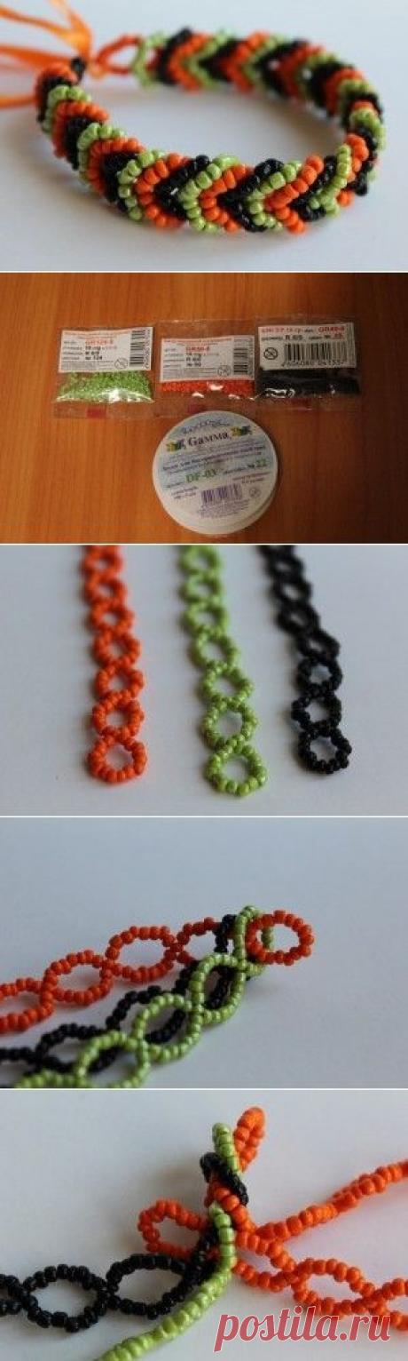 Фенечка из бисера или &quot;Обманка&quot;