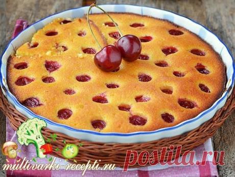 Пирог с вишней в мультиварке: рецепт приготовления