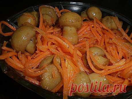 Грибы по-корейски.