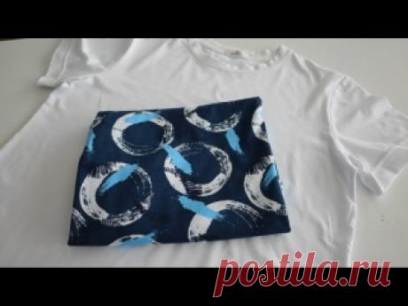 Сшила летнее платье без выкройки и трат на дорогие ткани— понадобились только футболка и халат