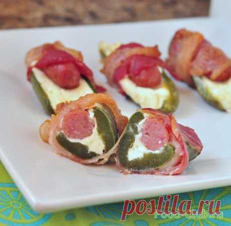 Острые фаршированные перчики / Мясные горячие закуски / Кулинарные рецепты - Фуд-клаб.ру