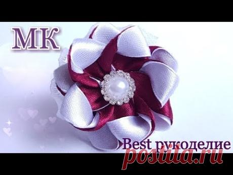 Мастер-класс. Цветочки канзаши /резиночки для самых маленьких ( из ленты 1,2 см)