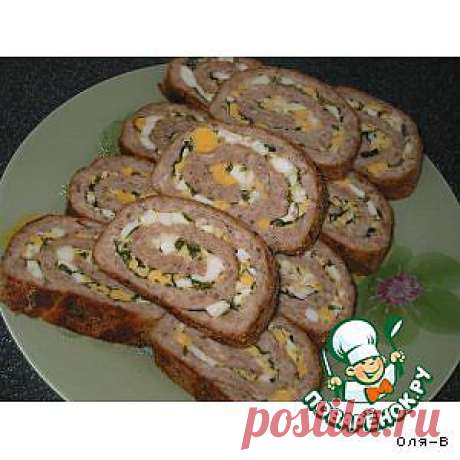 Мясной рулет с яичной начинкой - кулинарный рецепт