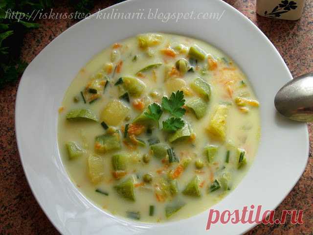 Постигая искусство кулинарии... : Кабачковый суп на молоке