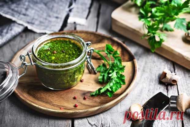 Соус из петрушки на зиму – простой и вкусный рецепт, как приготовить пошагово
