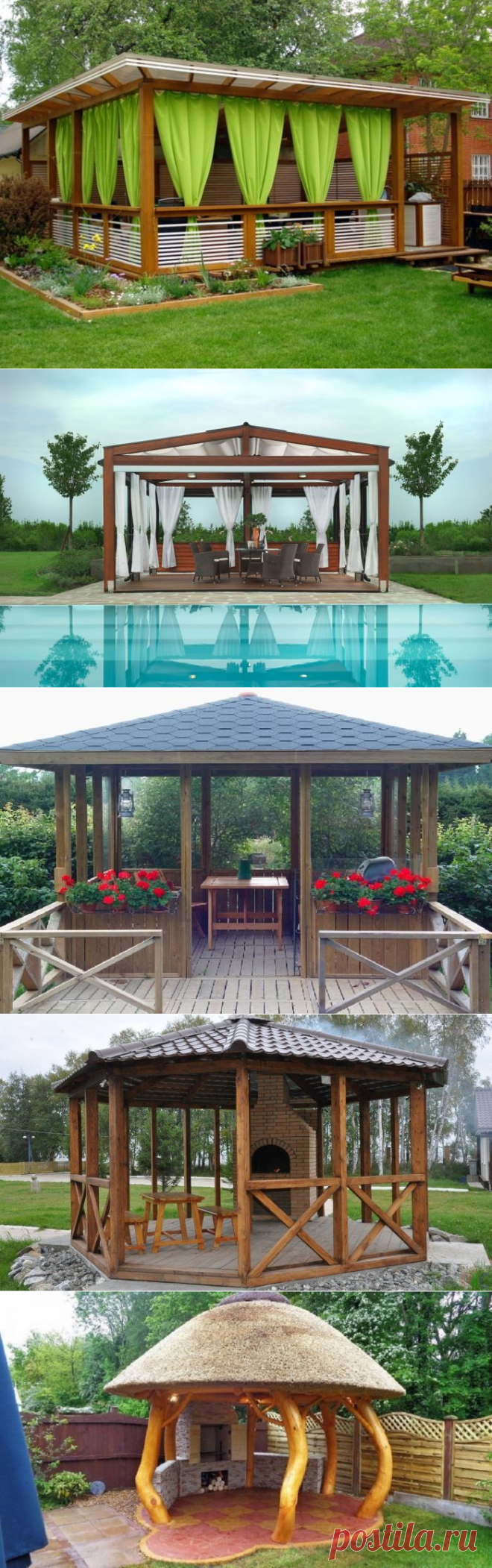 Оригинальные беседки в дачном интерьере / Я - суперпупер