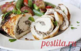 Куриные грудки фаршированные грибами / Блюда из курицы / TVCook: пошаговые рецепты c фото