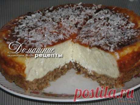 Творожник с кокосовой стружкой.