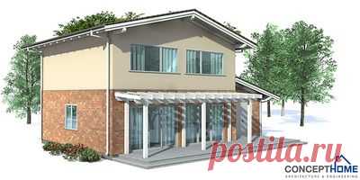 Small House Plan OZ43 with affordable building budget, small home design.