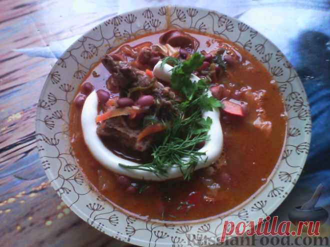 Рецепт: Острая фасоль на RussianFood.com