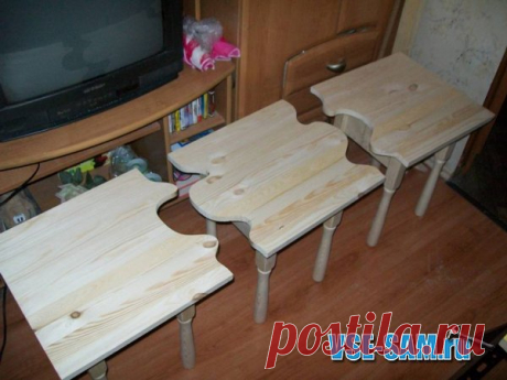 Лавочка из табуреток