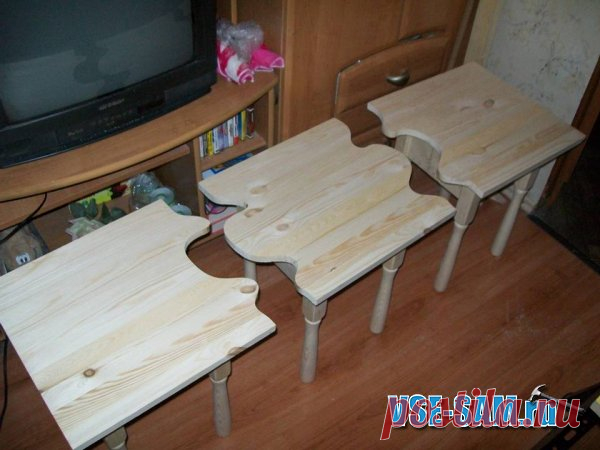 Лавочка из табуреток