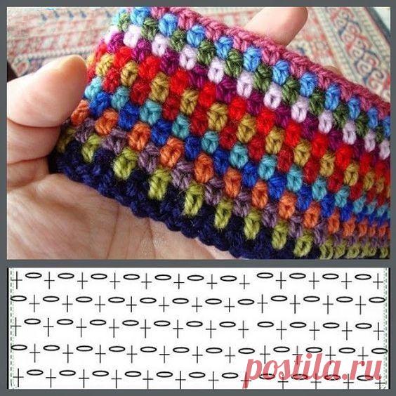 Узор крючком. Используем остатки пряжи.
#вязаниекрючком@nerukodel