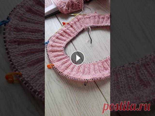Джемпер " Нежненький" из Ангоры Голд.  Часть 1.Вязание горловины. Вязание горловины джемпера полой резинкой с переходом на резинку 2*2. Ленивый регланInstagram???? Одноклассники: profile/576067821063...