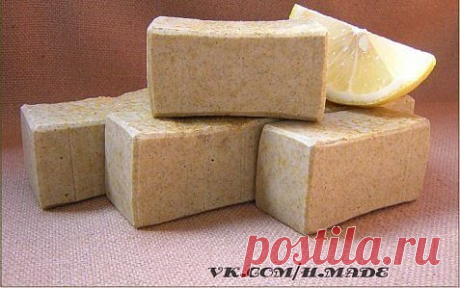 Мыло-скраб с белой глиной..