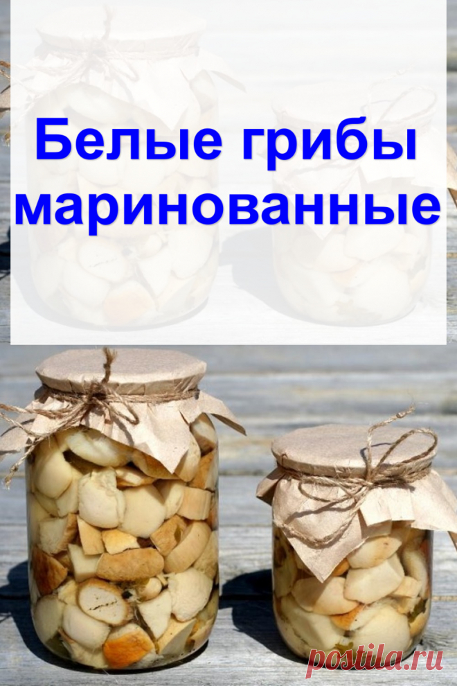 Белые грибы маринованные