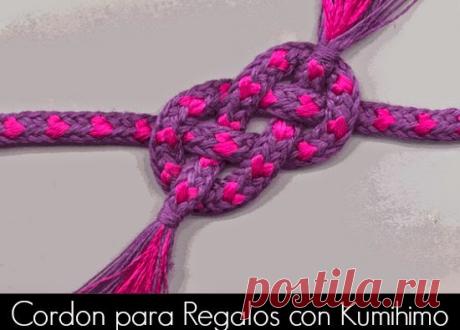 Como hacer Cordon para Regalos con Kumihimo - enrHedando