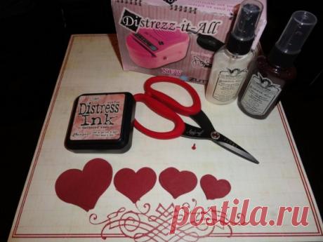 Розы в технике скрапбукинг