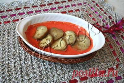 Хорошая кухня - баклажаны в маринаде из помидоров. Кулинарная книга рецептов. Салаты, выпечка.