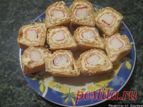 Вафельные рулетики