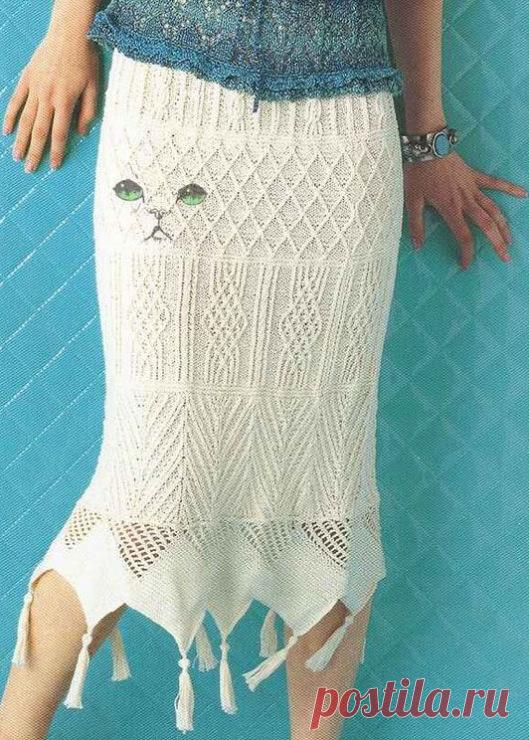 Вязаные юбки + схемы