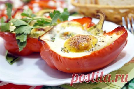 Перец в духовке с сыром и яйцом – Рецепт с фото. Рецепты. Вторые блюда. Блюда из овощей