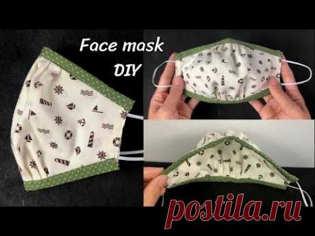 DIY face mask with filter pocket and nose wire, breathable | หน้ากากอนามัยทำเอง หายใจสะดวก