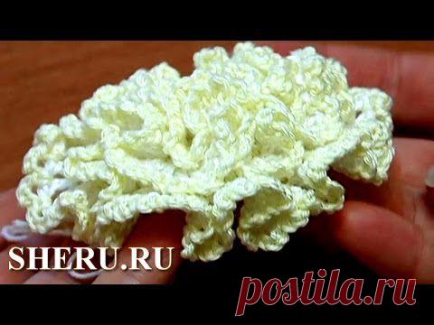 Цветок с лепестками крючком. Урок 16.2