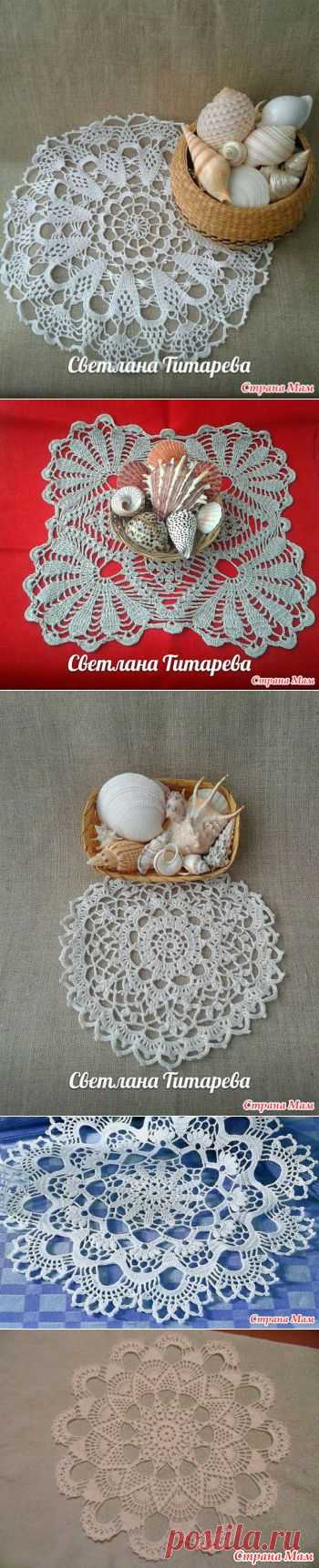 Салфеточки ажурные, как элемент декора - Вязание - Страна Мам