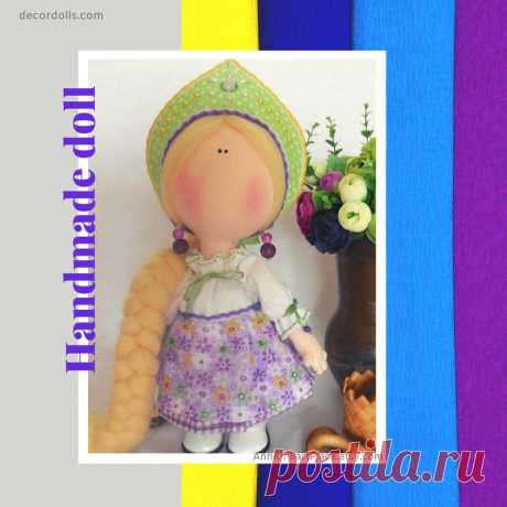 Textile Doll Handmade Girl Gift Doll Room Decoration Doll | Etsy
