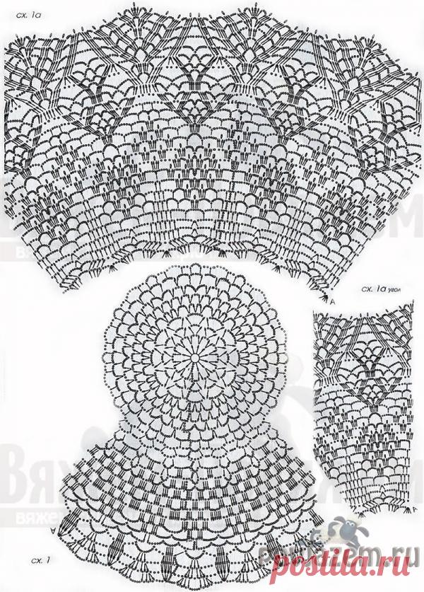 Красивейшая салфетка крючком
