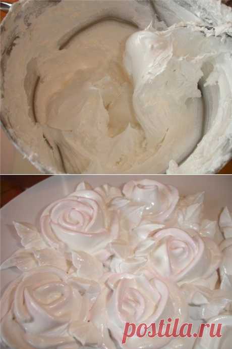 Крем белковый заварной (итальянская меренга). МК
