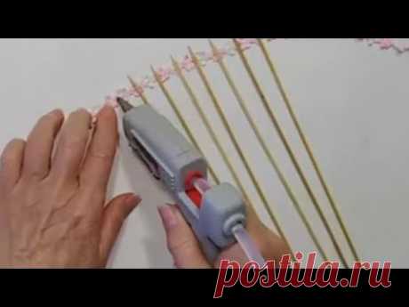БЕЗУМНО ! Но КАК КРАСИВЕННО ! НАКЛЕИВАЮ ШПАЖКИ наЦВЕТОЧНУЮ ТЕСЬМУ. DIY полезные идеи. для дома.декор