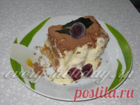 Десерт Тирамису с маскарпоне: рецепт