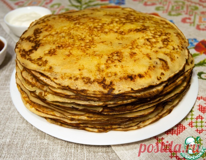 Заварные блины на кефире 