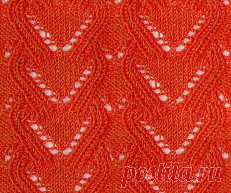 10 ажурных узоров спицами со схемами и описанием — Shpulya.com - схемы с описанием для вязания спицами и крючком