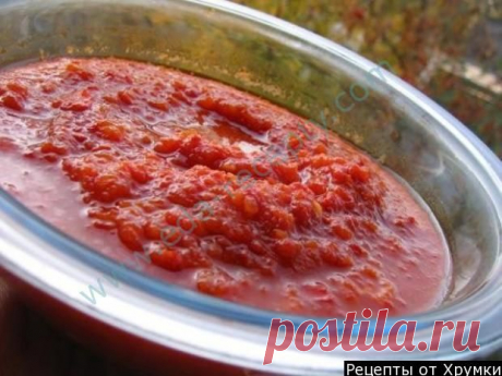 Аджика с яблоками и морковью на зиму