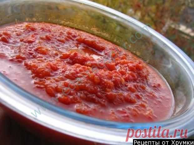 Аджика с яблоками и морковью на зиму