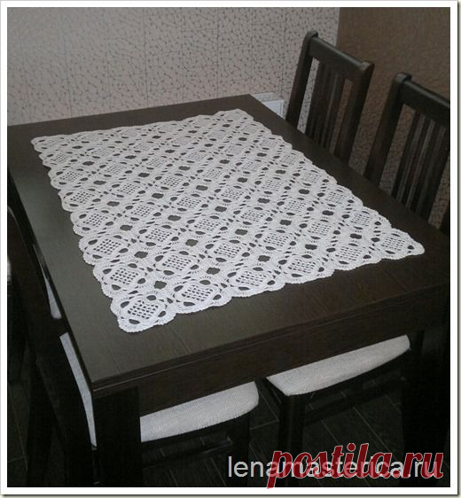 Мотив крючком “Квадрат в квадрате”, схема, мастер-класс