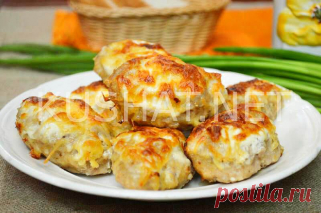 Котлеты с сыром в духовке. Пошаговый рецепт с фото - Кушать нет