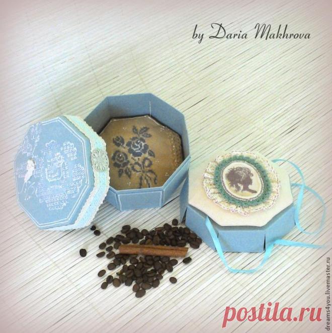 Мастер-класс: восьмигранная коробочка с двойным дном - Ярмарка Мастеров - ручная работа, handmade