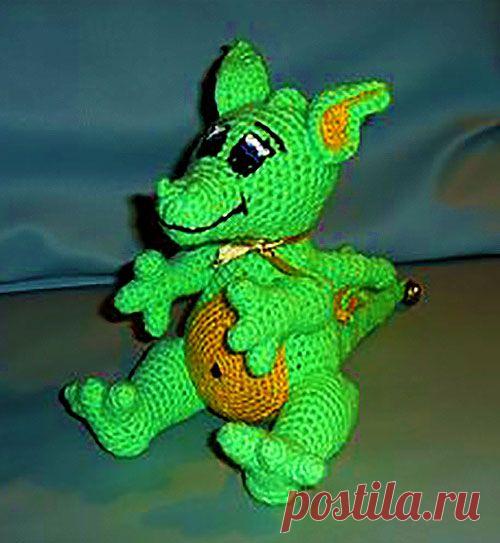 Зеленый дракон крючком | Мой Милый Дом – идеи рукоделия, вязание, декорирование интерьеров