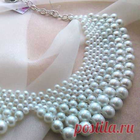 (+1) тема - Жемчужный воротничок | РУКОДЕЛИЕ