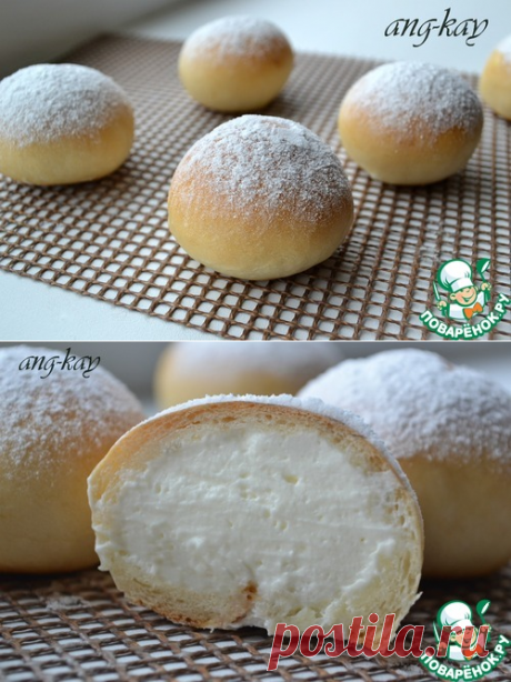 Итальянские булочки со сливочной начинкой - кулинарный рецепт
