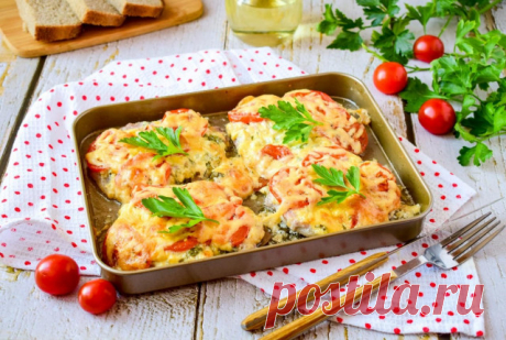 Свинина в духовке с сыром и помидорами рецепт фото пошагово и видео - 1000.menu
