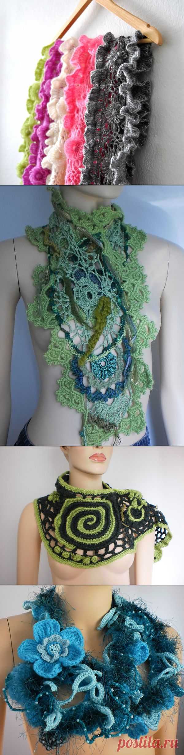 Шарф-ожерелье..