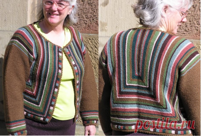 ЖАКЕТ ОТ ДРОПС - шикарная модель из остатков пряжи, подходит для вязания размеров для полных | МНЕ ИНТЕРЕСНО | Яндекс Дзен