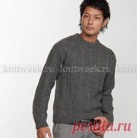 Классический мужской свитер. Men's Sweater by Pierrot.